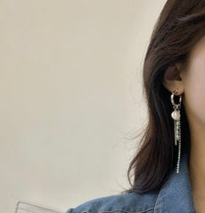 Punk silver earrings