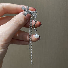 No piercing ribbon earrings