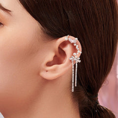 Romantic pearl ear wrap