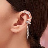 Romantic pearl ear wrap