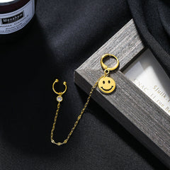 Ohrklemme mit Smiley-Gesicht