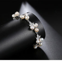 Real natural pearl bridal bracelet