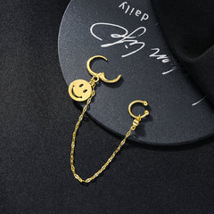 Ohrklemme mit Smiley-Gesicht