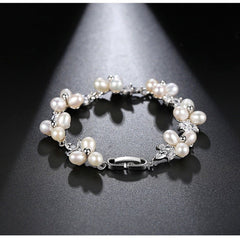 Real natural pearl bridal bracelet