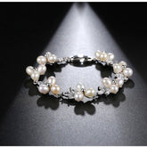 Real natural pearl bridal bracelet