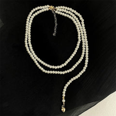 Classic Long Pearl Necklace
