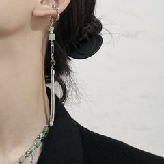 Keine durchdringenden Jadeohrringe