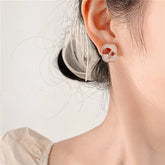 Real dried pressed flower earrings