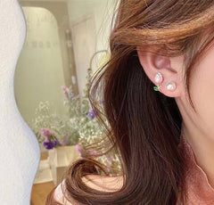 Pendientes de dos vías con flores de tulipán de Fairycore