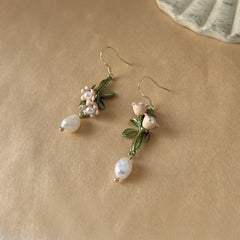 Lily of the Valley Flower Cluster Earrings