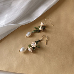 Lily of the Valley Flower Cluster Earrings