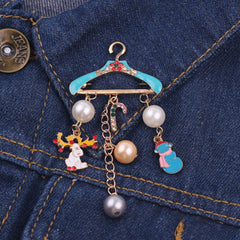 Broche con dije navideño único