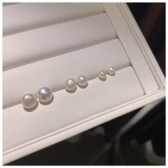 Natürlicher echter Perlen-Ohrstecker