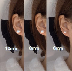 Natürlicher echter Perlen-Ohrstecker