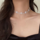 Romantic Double Layer Necklace Choker
