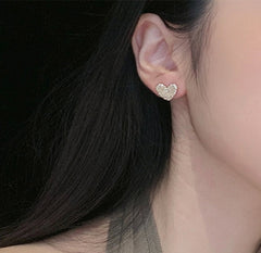 Lemon Quartz Yellow Raw Crystal Stud Earrings