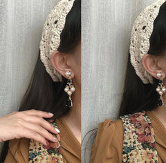 Pendientes góticos de lágrima negra