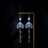 Pendientes de cola de sirena hechos a mano