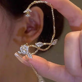 Romantic Fairycore No Piercing Floral Ear Wrap