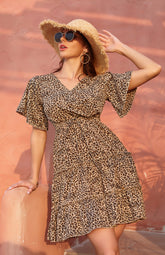 Women's clothing short sleeve casual dress