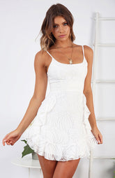 Ladies Ruffle Sling Midi Dress