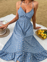 Sleeveless Black Floral Dress