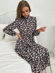 product long -sleeved long -sleeved base dress