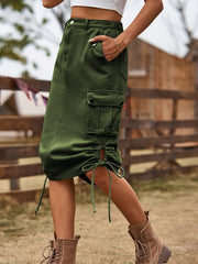 style denim lace work dress casual mid length skirt trendy