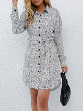 Ladies Shirt Long Sleeve Printed Dress