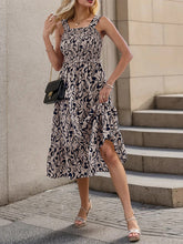 Ladies geometric pattern suspender dress