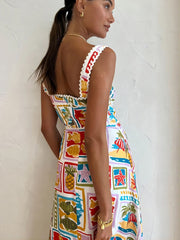 personalized graffiti strap tube top sexy lace dress