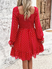 temperament casual polka dot dress