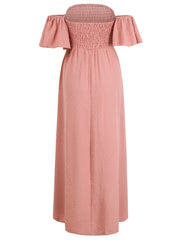 casual holiday irregular hem solid color wrap dress