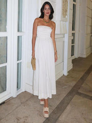 tube top and sleeveless elegant ladies dress with elegant craftsmanship