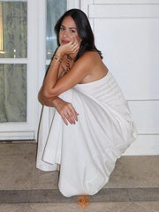 tube top and sleeveless elegant ladies dress with elegant craftsmanship