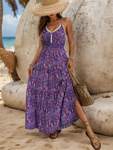 printed holiday style suspender dress