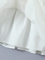 Square Neck Waist Sling Dress French Sweet Seaside Vacation A-Line Skirt