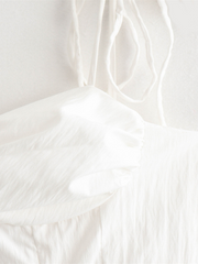 versatile layered poplin sleeveless suspender dress