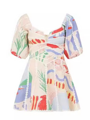 arrival three-dimensional lace short-sleeved dress