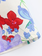 style floral print suspender dress