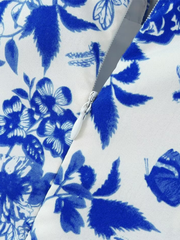 casual printed halterneck sleeveless dress