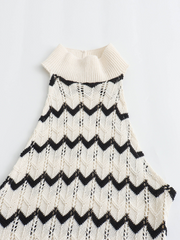 striped knitted dress