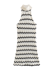 striped knitted dress