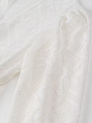 hollow lace 2-piece dress