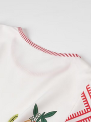 round neck short sleeve long print long dress