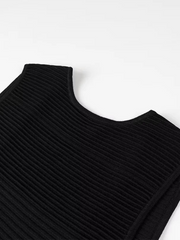 Style Tassel Backless Zipper Dress