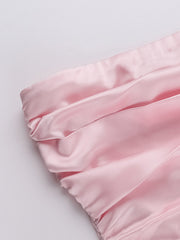 style sexy temperament one shoulder tube top A-line mini dress