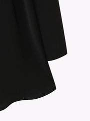 simple single shoulder floor-length dress