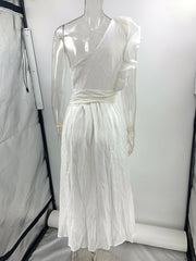 Sexy Solid Color Off-shoulder Backless Dress