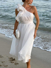 Sexy Solid Color Off-shoulder Backless Dress